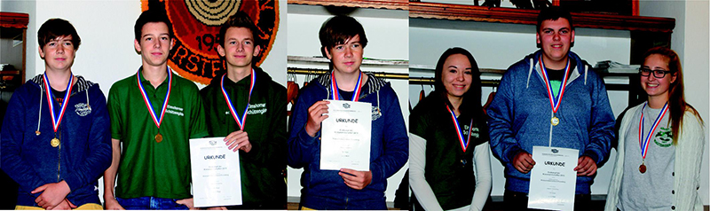 Kreisschützenverband Pinneberg - Erfolgreiche Kreisjugendmannschaften 2015